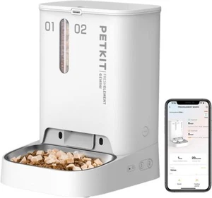 Automatic Pet Feeder with Camera, 1080P HD Video with Night Vision, 2.4G Wifi Ca - Picture 1 of 15