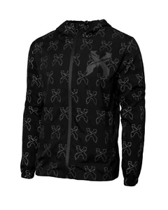 Excision Reflective Logo Black Jacket 2XL Zip Up EDM Music Rave Windbreaker Y2K - Picture 1 of 13