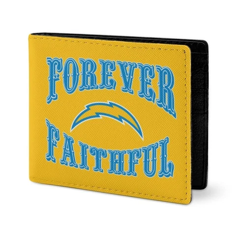 Forever Faithful San Diego Chargers Full Print Wallet Mini Folding Coin Purse Cover