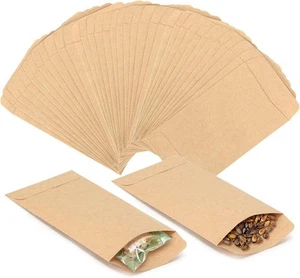 Pack of 100 Paper Kraft Petit Sac en Paper Alimentaire (9cm*13cm) - Picture 1 of 7
