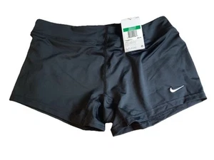 NIKE Womens DRI-FIT Athletic Shorts Black 108720-010 Sz XL NWT - Picture 1 of 3