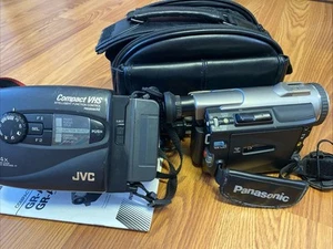 Vintage 1995 JVC GR-AX510 Compact Camcorder Camera Bundle Panasonic 300 READ - Picture 1 of 7