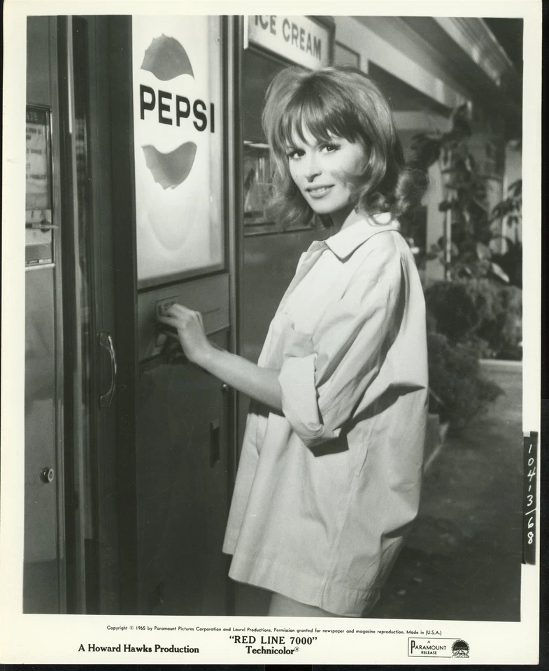 MARIANNA HILL in RED LINE 7000 Original 1965 Sexy 8 x 10 Motel Glamour Still vv - Image 1 of 1