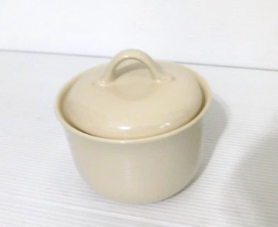 Corning Corelle #81-TY Sandstone Ivory Sugar Bowl with Lid - Image 1 of 4