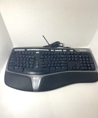 Microsoft Natural Ergonomic Keyboard 4000 V1.0 KU-0462 Wired Tested - Image 1 of 4