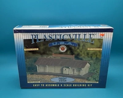 VTG NEW SEALED Bachmann Plasticville Freight Station Building Kit N Scale #45852 - Image 1 of 4