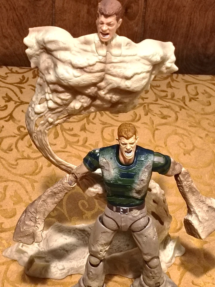 Редкая экшн-фигурка Marvel Legends Spider-Man 3 Sandman Unleashed 360 + голова BAF - Изображение 1 из 4