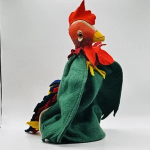 Hand Puppet GDR Curt Meissner Dresdner Künstlerpuppe Rooster 70er Years Top - Picture 1 of 8