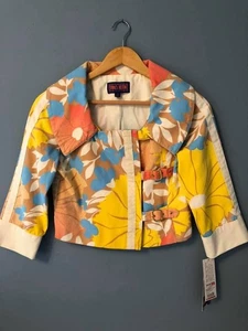 Neu mit Etikett Damen Größe XS Tracy Feith Hawaii Blumen Jacke Mantel (44,99 $) - Bild 1 von 6