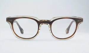 Rare Authentic Blake Kuwahara BLORE BROWN HORN 45mm Frames Glasses Japan - Picture 1 of 6