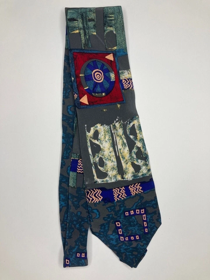 Corbata formal para hombre Umo Lorenzo Italia 56"Lx3,75"W multicolor Foto 1 de 4