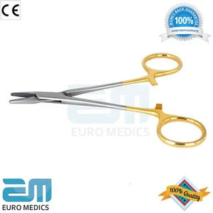 Dental Mayo Hegar Needle Holder TC 6.25" Serrated Jaw Surgical Instrument SS CE* - Picture 1 of 3