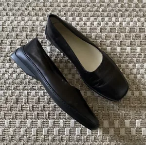 TODS Tod’s schwarze Leder-Ballerinas harte Sohle Halbschuhe UK 5 / Damen US 7 - Bild 1 von 12