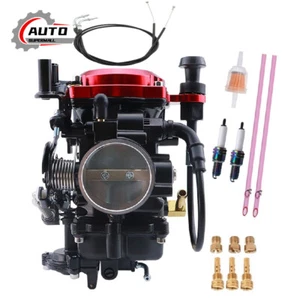 Carburetor & 43'' Throttle Cable Fits Dyna & FXR 1988-2016 For Harley-Davidson - Picture 1 of 14