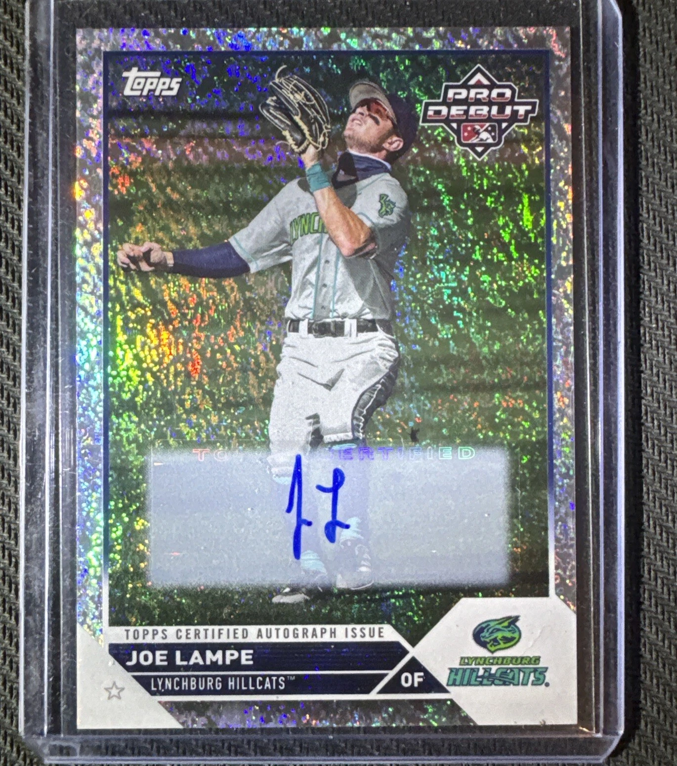 2023 Topps Pro Debut Joe Lampe Auto Sparkle Foil #146/199 - Lynchburg Hillcats