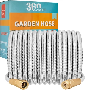 Garden Hose - Flexible Short Water Hose with Metal Fitting, 3 ft Leader Hose, He - Picture 1 of 7