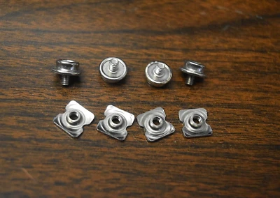 NEW - Set if 4 Football Helmet Chinstrap Snaps with Short T-Nut