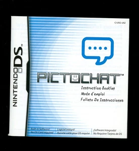 [INSTRUCTION MAUAL ONLY] -- Pictochat (Nintendo DS) *NO GAME* - Picture 1 of 2