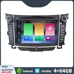 Android Car Radio Carplay GPS For Hyundai I30 Elantra GT 2011-2017 Stereo Screen - Imagen 1 de 17