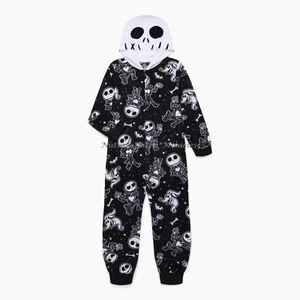 The Nightmare Before Christmas Boys Jack Skellington Pajamas Union Suit Costume - Picture 1 of 4