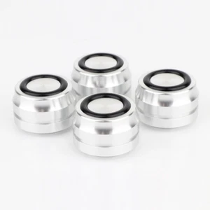 4pcs 33x22mm Audio Isolation Feet Aluminum Speaker Amplifier Stand Base Mat Pads - Picture 1 of 6