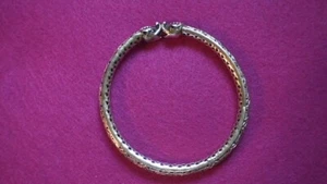 Bracciale Vintage XIX Secolo Argento Sterling Baci Draghi - 13,0 grammi Si. - Foto 1 di 8