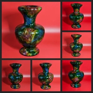 Schöne seltene polierte Taiwan sieben Farben natürliche Jade Stein Vase Flasche 1+ Pfund - Bild 1 von 13
