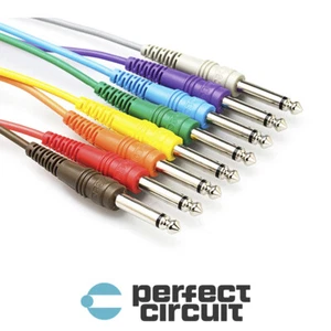 Hosa CPP-890 1/4" Mono TS to SAME Patch CABLE - 8 PACK - 3FT - PERFECT CIRCUIT - Picture 1 of 1