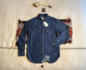Camicia Levi's LVC 54 Longhorn M nuova etichetta denim giapponese western esaurita - Foto 1 di 22