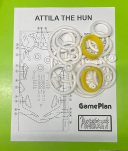 Game Plan Attila The Hun pinball SILICONE / RUBBER ring kit - Picture 1 of 2