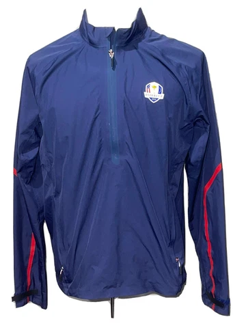POLO RALPH LAUREN RLX TEAM ISSUED 2014 RYDER CUP 1/2 ZIP JACKET TIGER SZ MEDIUM Cover