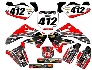 2003-2013 CR 85 PODIUM Red Senge Graphics Kit Compatible with Honda - Picture 1 of 10