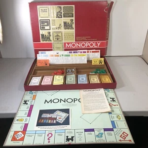 Vintage Rare 1964/1973 Parker Brothers Monopoly Board Game Red Box Complete  - Picture 1 of 12