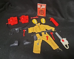 VINTAGE GI JOE ADVENTURE TEAM ACTION PACK FIRE FIGHTER 7351 & SMOKE JUMPER SETS - Picture 1 of 12