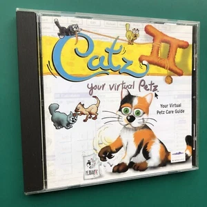 CATZ II Your Virtual Petz Care Guide PC CD-ROM Windows 95 • Vintage Pet Software - Afbeelding 1 van 11
