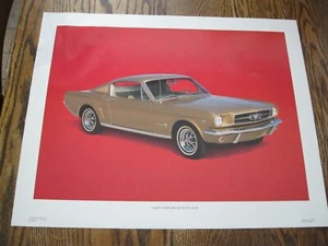 1982 POWER GRAPHICS CORP 1965 FORD MUSTANG 2+2 BY GARY PESNELL - Picture 1 of 5