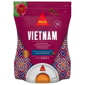Delta Roasted Ground Coffee Grinding Universal Origins Vietnam Int 8 220g - Picture 1 of 1
