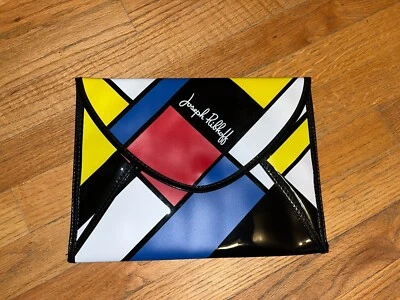 Винтажный JOSEPH RIBKOF Mondrian искусства цвет блок конверт застежки Дамская сумка винил  - Изображение 1 из 4