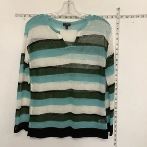 Talbots Multi-Color Stripes Knit Blouse Pp - Picture 1 of 8