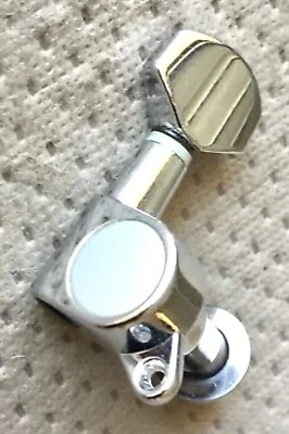 B.C. Rich Electric Guitar Original No-Logo Gotoh Style Chrome Tuner Tuning Peg - Image 1 of 4