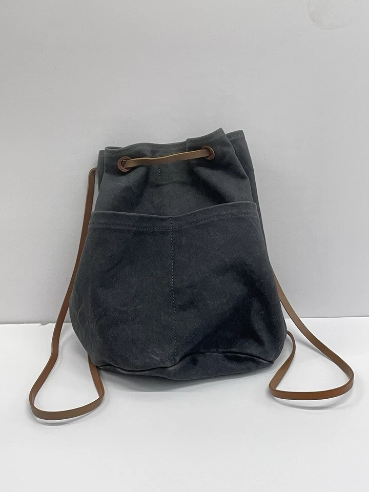 Madewell Gris Pesado "La Mochila Convertible de Lona" Raro Agotado Foto 1 de 4