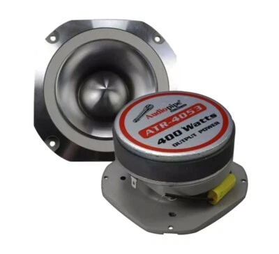 1 Par Super Tweeter 4" 400 Watts Coche Estéreo Bala Diamante Cromo ATR-4053 Foto 1 de 4