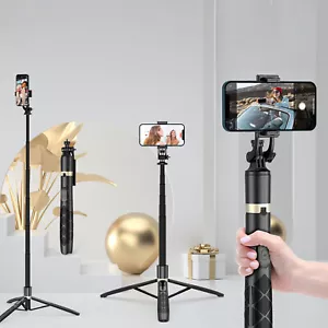 Remote Selfie Stick Tripod Phone Desktop Stand Video Shooting Holder For iPhone - Picture 1 of 10