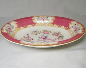 COCKATRICE PINK 9646 Minton Open Oval Vegetable Bowl 10 7/8" NEVER USED England - Picture 1 of 8