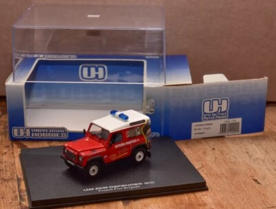 RARE ! LAND ROVER DEFENDER 90 FRENCH FIRE BRIGADE 1/43° UNIVERSAL HOBBIES NEUF ! - Photo 1/4