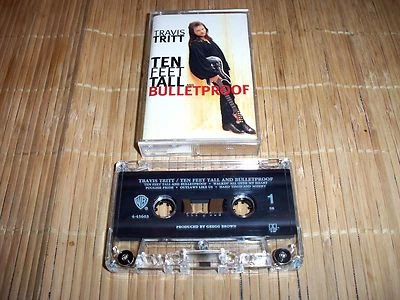 Travis Tritt Ten Feet Tall and Bulletproof (Cassette, Apr-1994, Warner Bros.) - Image 1 of 4