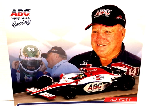 A.J. FOYT ABC SUPPLY CO. INC GAF RACING TEAM OWNER #14 HONDA INDY CAR POSTCARD Cover