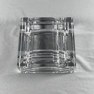 Vtg Baccarat Crystal Ashtray Square France - Picture 1 of 11