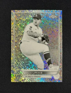 2022 Topps Chrome Julio Urias Black & White Mini Diamond Refractor #3 Dodgers - Picture 1 of 2