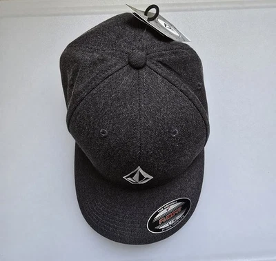 Volcom Flexfit Dri-fit Full Stone Dark Heather 3D Logo Hat Cap New! L/XL - Image 1 of 4